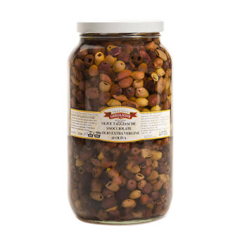 OLIVES TAGGIASCHE DÉNOYAUTÉES À L’HUILE D’OLIVE 2,7Kg