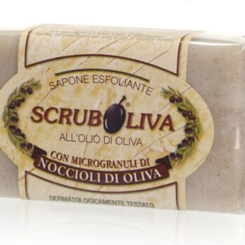 SAVON SCRUB AVEC NOYAUX D’OLIVES 150gr